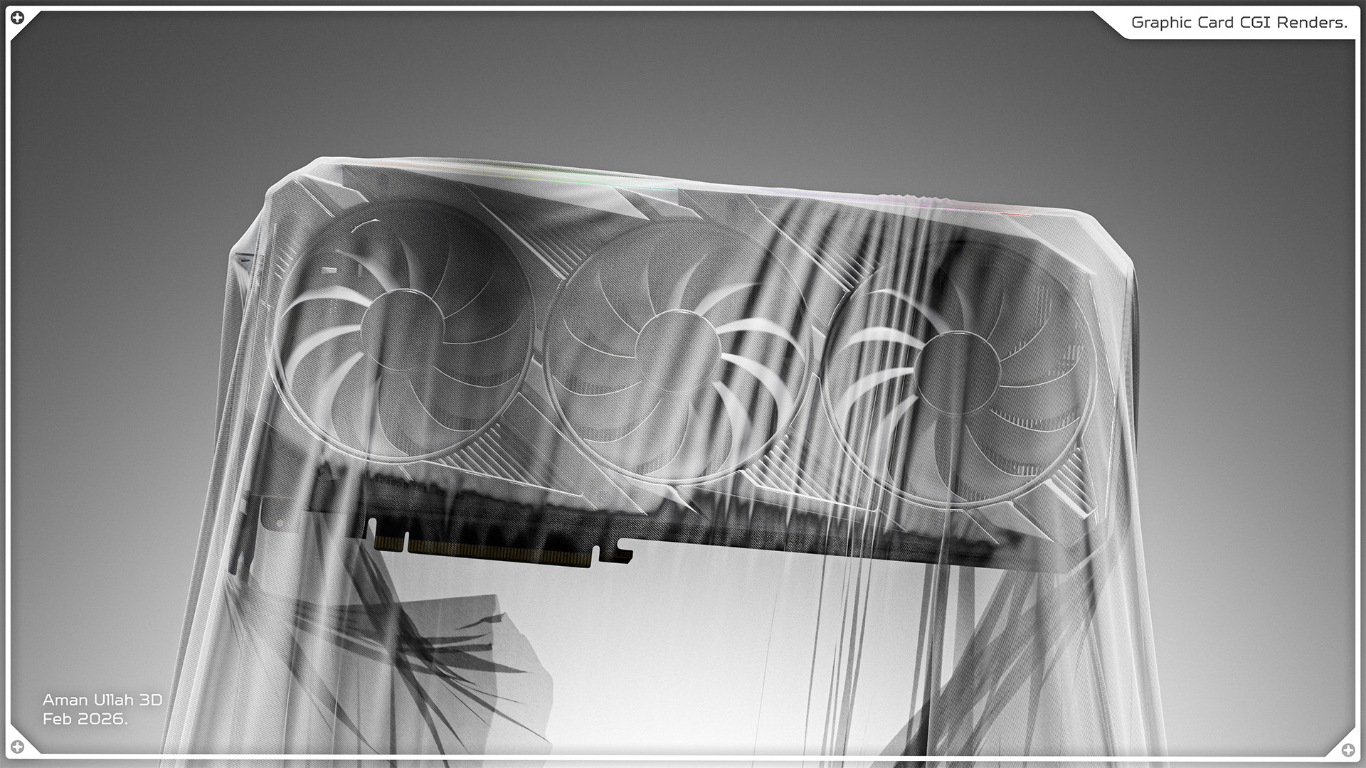 ASUS ROG Strix RTX 3090, 3D Product Visualization.